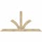 Ekena Millwork Richland Rough Sawn Timber Gable Bracket, Douglas Fir, 96"W x 48"H x 2"D x 6"F, 12/12 Pitch GBW096X48X0206RIC00RDF - alternate 1